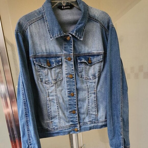 d. jeans Jean Jacket Size L - Picture 1 of 9